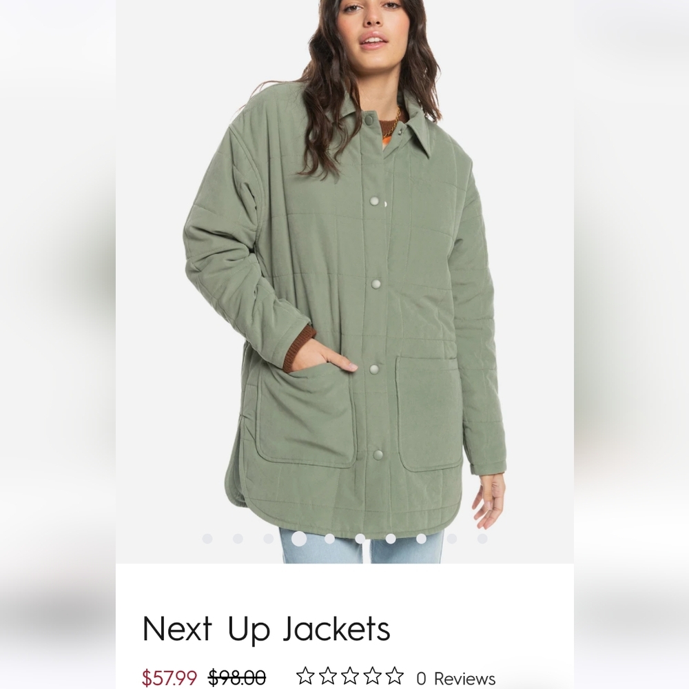 Roxy button up jacket